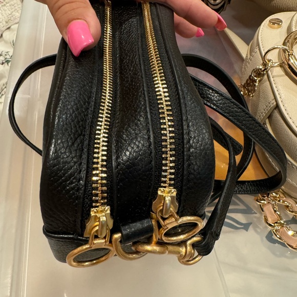 Tory Burch Perry Bombe Mini Bag Handbag  in Black - Picture 10 of 16